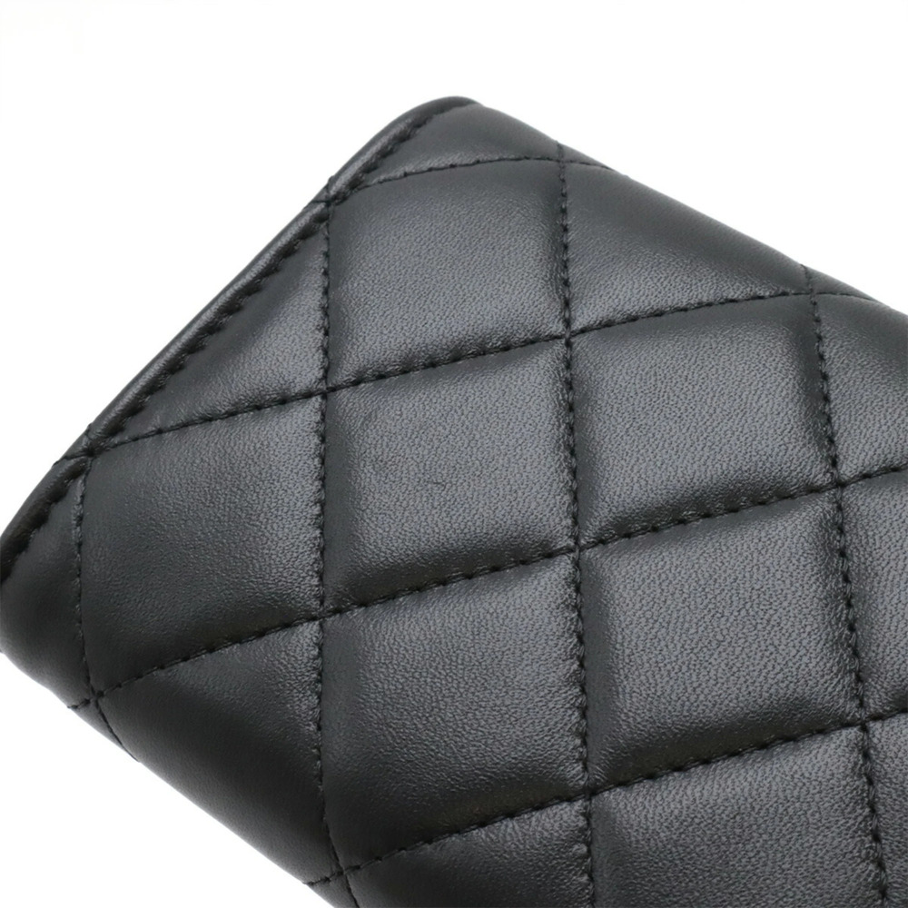 CHANEL Black Lambskin Leather Wallet - Picture 5 of 7